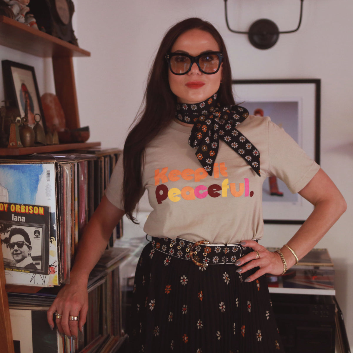 Keep It Peaceful "Tan" Tee Keep It Regal