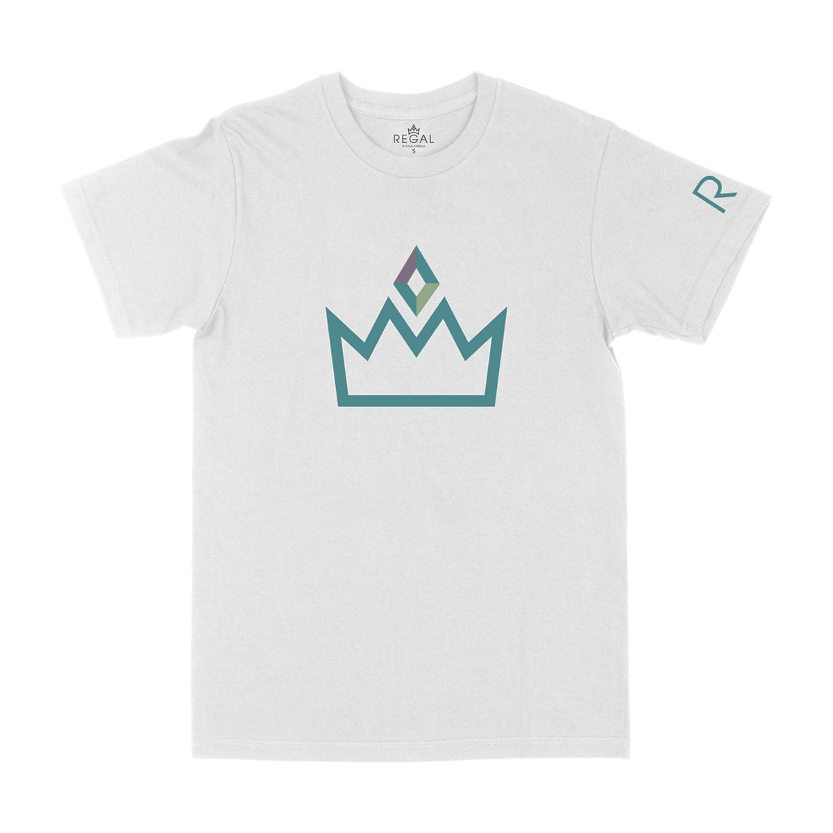 Teal Steal White Tee Keep It Regal