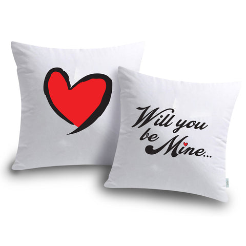 "Will You Be Mine" Pillow Set