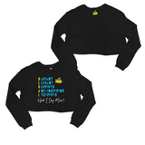Need I Say More Cropped Long Sleeve